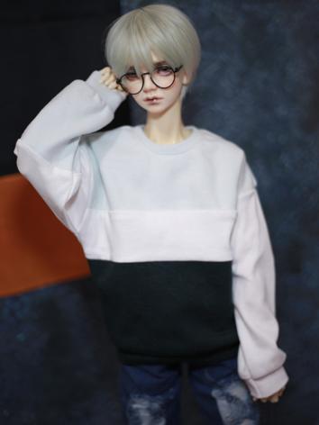 BJD Clothes Hoodie Blue&White&Black T-shirt A351 for MSD/SD/70cm Size Ball-jointed Doll