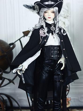 Bjd Clothes Boy Black Uniform Suit【Mechanic】for SD/70CM/72cm Ball-jointed Doll