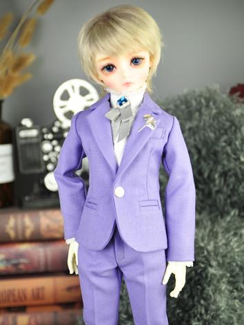 BJD Clothes Boy Pink/Purple Suit Set for 65cm/70cm/73cm/SD/MSD Size Ball-jointed Doll