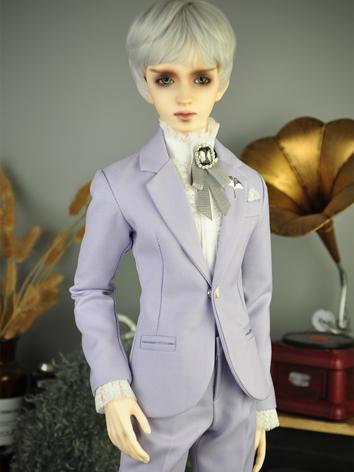 BJD Clothes Boy Light Yellow/Light Purple Suit Set for 65cm/70cm/73cm/SD/MSD Size Ball-jointed Doll