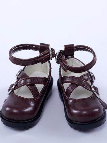 Bjd Shoes 1/6 Crispy Tofu brown shoes (Food court collection) SH620051 for YOSD Size Ball-jointed Doll