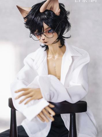 BJD Clothes Boy Black/White Loose Shirt for SD/70CM/75CM Size Ball-jointed Doll