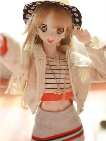 BJD Girl White Coat Jacket for SD Size Ball-jointed doll