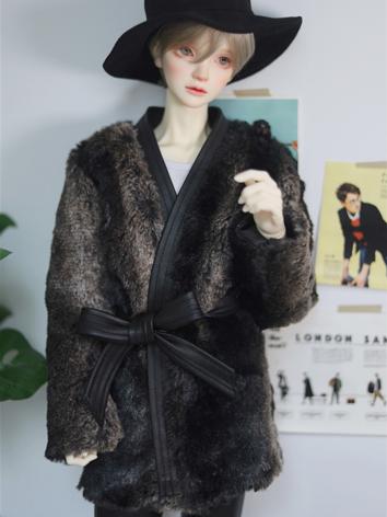 BJD Clothes Brownish Black Fur Coat A362 for SD/POPO68/70cm Size Ball-jointed Doll