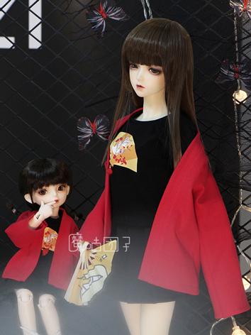 BJD Clothes Girl/Female Red Coat for SD16/SD/MSD/YOSD Size Ball-jointed Doll