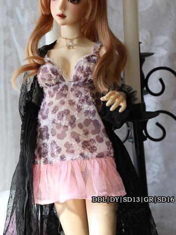 BJD Clothes SD/DD Girl Sleeping Dress Set for Ball-jointed Doll