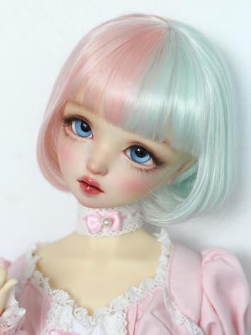 BJD Wig Gril/Female Short Bob with Bangs Hair for YOSD/MSD/SD Size Ball-jointed Doll