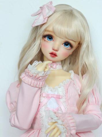 BJD Wig Gril/Female Long Curly Hair with Bangs for YOSD/MSD/SD Size Ball-jointed Doll