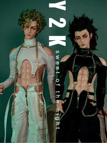 BJD Clothes Boy Black/White Suit Outfit for SD/70CM/73CM/ID72/ID75 Size Ball-jointed Doll