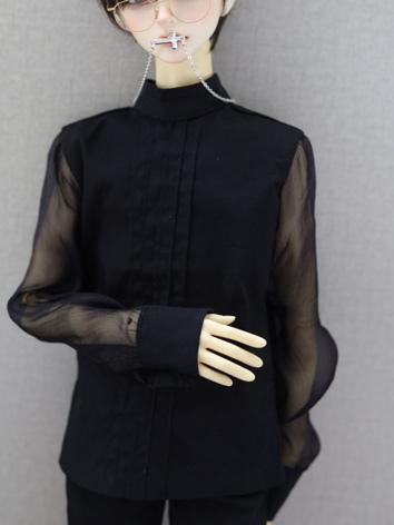 BJD Clothes Black/White Shirt A375 for MSD/SD/POPO68/70cm Size Ball-jointed Doll
