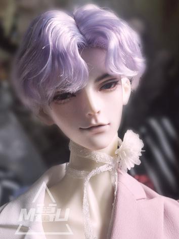 BJD Wig Boy Wig Purple Short Hair for SD Size Ball-jointed Doll