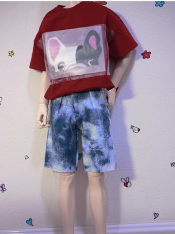 BJD Clothes Denim Shorts A382 for MSD/SD/POPO68/70cm Size Ball-jointed Doll