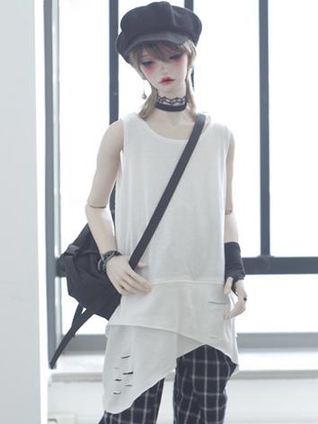 BJD Clothes Boy White/Black Shirt for SD17/70cm Ball-jointed Doll