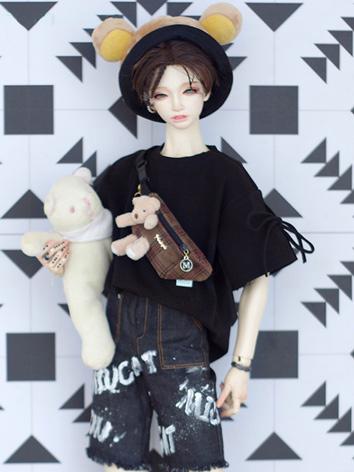 BJD Pink/Brown Bag for MSD/SD/70cm Ball-jointed doll