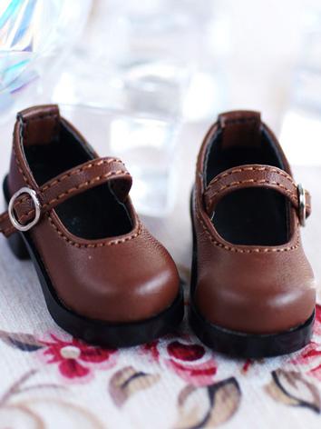 1/6 1/4 Shoes Brown Shoes for YOSD/MSD Size Ball-jointed Doll