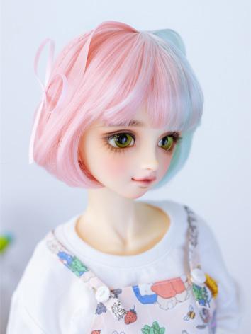 BJD Wig Gril/Female Short Bob with Bangs Hair for SD Size Ball-jointed Doll