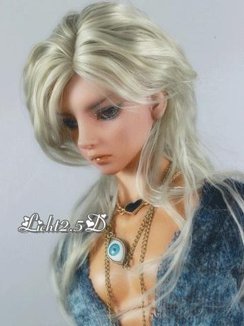 1/3 1/4 1/6 Wig Boy Silver gray/Dark Purple Long Curly Hair【468】for SD/MSD/YSD Size Ball-jointed Doll