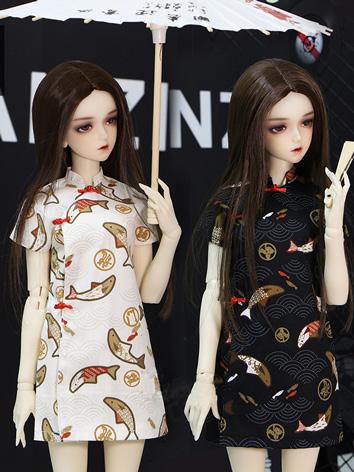BJD Clothes Girl/Female Beige/Black Dress for SD16/SD/MSD/YOSD Size Ball-jointed Doll