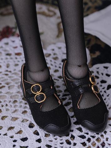 1/4 Shoes Black High Heel Shoes for MSD Size Ball-jointed Doll