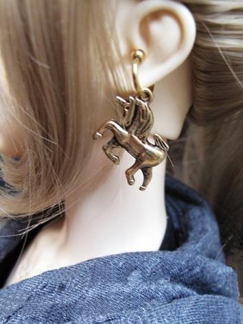 BJD Accessaries Horse Earrings For MSD/SD/70CM Ball Jointed Doll