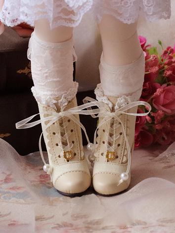 BJD Shoes Girl/Female Shoes Beige/Brown/Black Boots for MSD/MDD/YOSD Size Ball-jointed Doll
