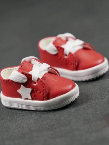 1/6 BJD Shoes Boy/Girl Orang/Red/White/Black/Yellow Flat Shoes Sports Shoes for YOSD Size Ball-jointed Doll