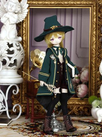 Bjd Clothes Girl/Boy Green Suits【Star wizard】for MSD/MDD Size Ball-jointed Doll