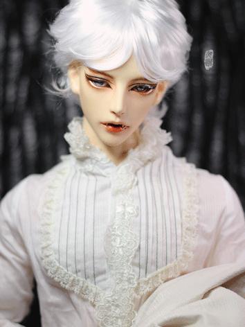 BJD 1/3 Wig White Short Hair for SD Size Ball-jointed Doll