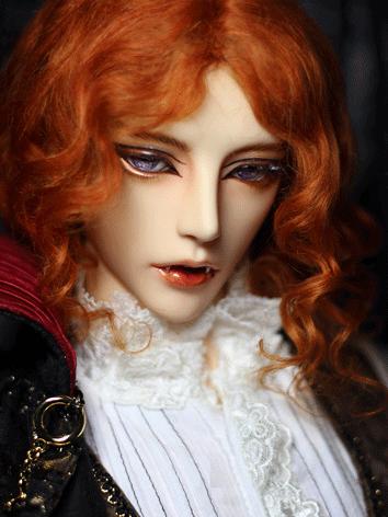 BJD 1/3 Wig Orange Curly Hair for SD Size Ball-jointed Doll