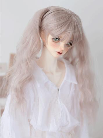 BJD Wig Girl Short Hair with Curly Bunches for SD Size Ball-jointed Doll