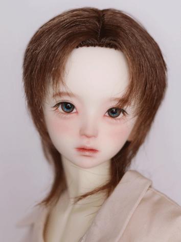 BJD Wig Boy Brown/Silver Short Hair for SD/MSD/YOSD Size Ball-jointed Doll