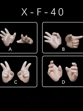 BJD 1/4 Girl's Hands X-F-40 for MSD BJD (Ball-jointed doll)