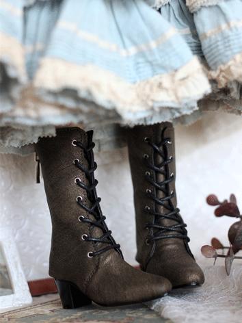 BJD Shoes Girl/Boy Black/Brown/Silver Boots Shoes for SD Size Ball-jointed Doll