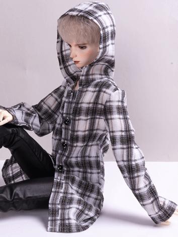 BJD Clothes Black&White Grid Coat for MSD/SD/POPO68/70cm/SSDF Size Ball-jointed Doll