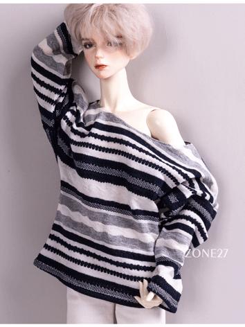 BJD Clothes Boy Grid Sweater for MSD/SD/70cm/73cm Size Ball-jointed Doll