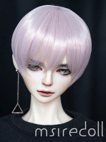 BJD Wig Girl/Boy Pink Short Hair Wig for SD Size Ball-jointed Doll
