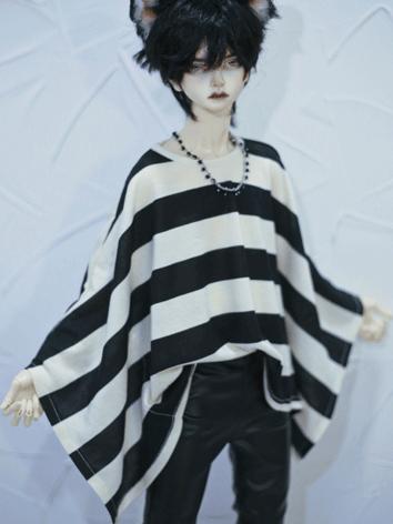 BJD Clothes Beige Hollow Stitching Flared-sleeve Pullover A389 for SD/MSD/70cm Size Ball-jointed Doll