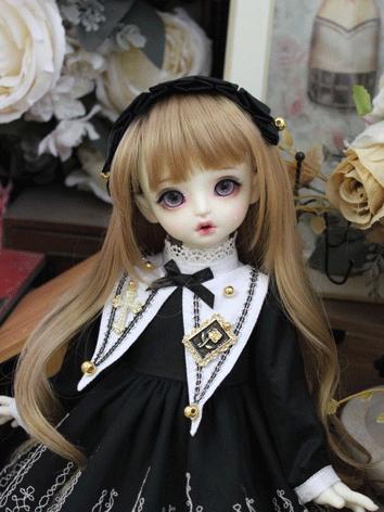 BJD Clothes Girl Black Western Style Dress for SD/MSD/YOSD Size Ball-jointed Doll