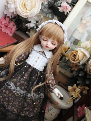 BJD Clothes Girl Brown Western Style Dress for SD/MSD/YOSD Size Ball-jointed Doll