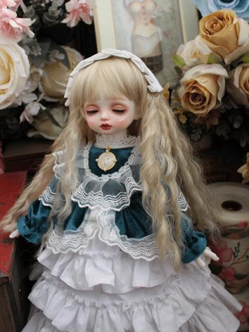 BJD Clothes Girl Navy&White Western Style Dress for SD/MSD/YOSD Size Ball-jointed Doll