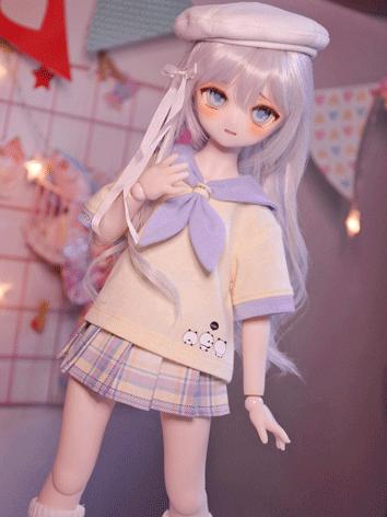 BJD Clothes Female/Girl Sailor Suit Outfit for MSD/MDD/SD Size Ball-jointed Doll
