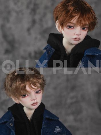 BJD Wig Boy Brown/Light Brown Short Hair Wig for SD/MSD Size Ball-jointed Doll
