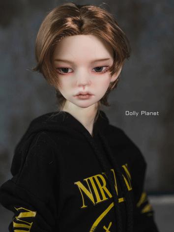 BJD Wig Boy Brown Short Hair Wig for SD Size Ball-jointed Doll