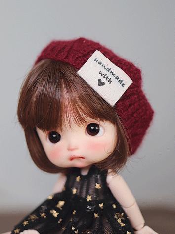BJD Boy/Girl Wine/Blue/Orange/Pink/Navy/Beige Knitted Hat for YOSD Size Ball-jointed doll