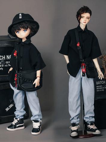 BJD Clothes Boy Shirt and Jeans Suit for MSD/MDD/SD/70CM Ball-jointed Doll