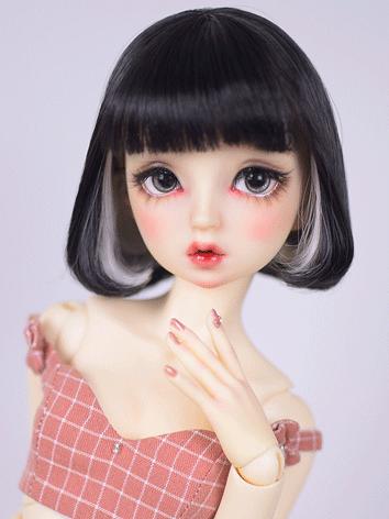 BJD Wig Girl Short Curly Hair for SD/MSD/YOSD Size Ball-jointed Doll