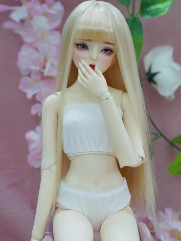 BJD Clothes Girl White Underwear Boob tube top and Pants for SD/MSD Size Ball-jointed Doll