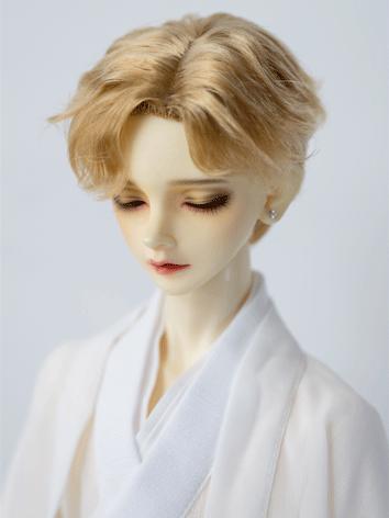 BJD Wig Boy/Girl Gold/Black/Dark Brown Short Curly Hair for SD Size Ball-jointed Doll