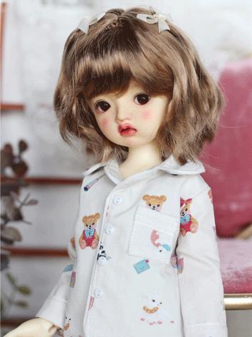 BJD Wig Boy/Girl Short Curly Hair for SD/MSD/YOSD Size Ball-jointed Doll