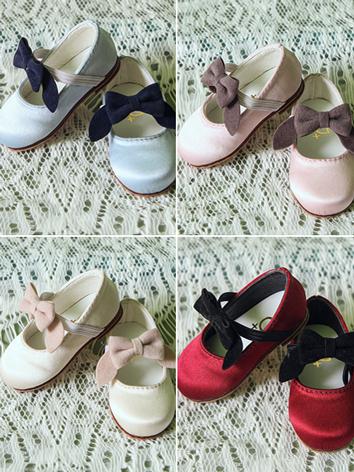 BJD Shoes Bow Velvet Shoes for YOSD/MSD/MDD Size Ball-jointed Doll